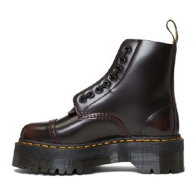 Dr. Martens Burgundy Sinclair Boots In Cherry Red | ModeSens
