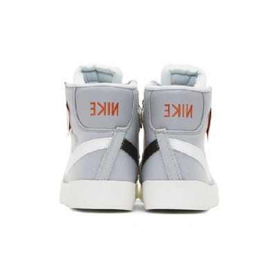Shop Nike Grey Blazer Rebel Sneakers In Wolf Grey/platinum