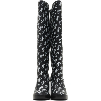 Shop Saks Potts Ssense Exclusive Black And White Ecco Edition Sculpted Motion 75 Boots In White White