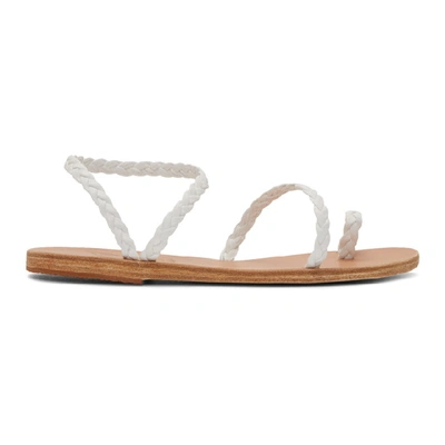 Shop Ancient Greek Sandals White Eleftheria Sandals