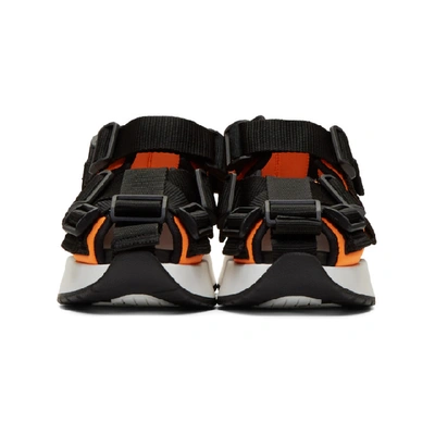 Shop Mm6 Maison Margiela Orange Safety Sandals In H2855 Flame