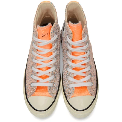 JW ANDERSON 橙色 CONVERSE 版 TRI-PANEL CHUCK 70 高帮运动鞋