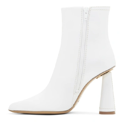 Shop Jacquemus White Les Bottes Toula Boots