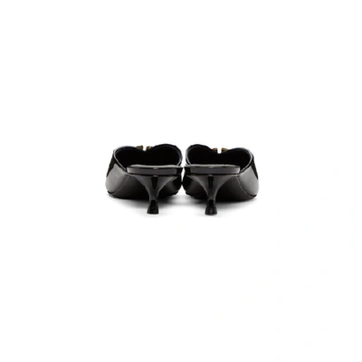 Shop Balenciaga Black Patent Bb Mules