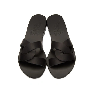 Shop Ancient Greek Sandals Black Desmos Sandals