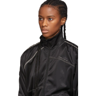 Shop Danielle Cathari Black Deconstructed Track Jacket In Jet Black
