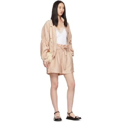 Shop 3.1 Phillip Lim Pink Paperbag Shorts In Lt655 L Ros