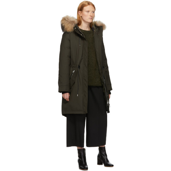 Mackage Green Down And Fur Rena Parka In Army | ModeSens