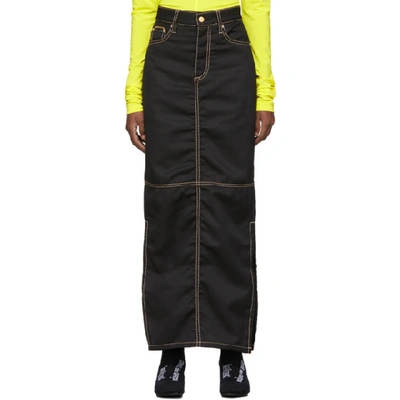 Shop Eytys Black Vapor Cali Skirt