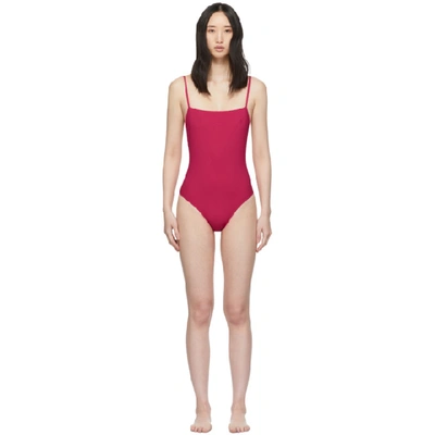 Shop Lido Pink Otto One-piece Swimsuit In Fuchsia