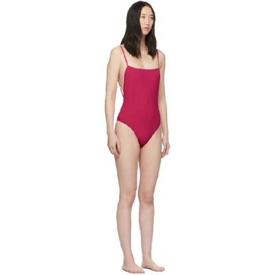 Shop Lido Pink Otto One-piece Swimsuit In Fuchsia