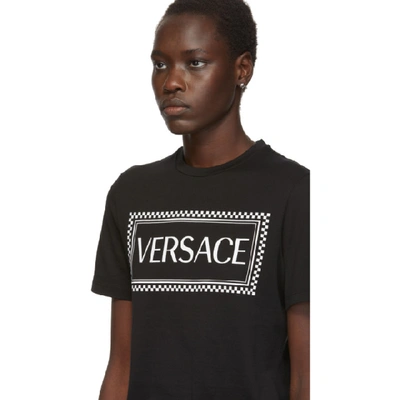 Shop Versace Black 90s Logo T-shirt In A2024 Black