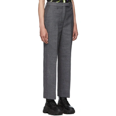 PRADA 灰色 LOOK 11 格纹长裤