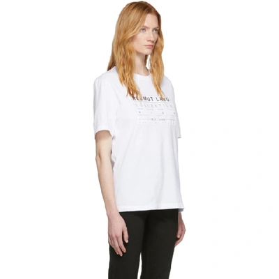 Shop Helmut Lang White Patch T-shirt