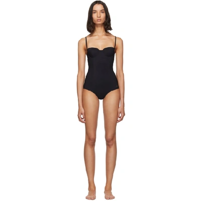 Shop Dolce & Gabbana Black Cup One-piece Swimsuit