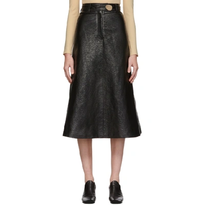 Shop A.w.a.k.e. Mode Black Patent Back-to-front Skirt