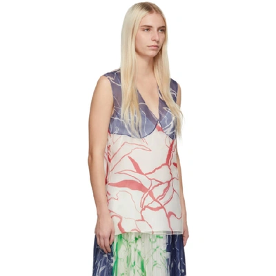 Shop Marina Moscone Ssense Exclusive Multicolor Silk Print Tank Top