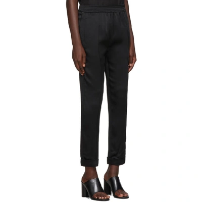 Shop Haider Ackermann Black Kuiper Elastic Waistband Trousers