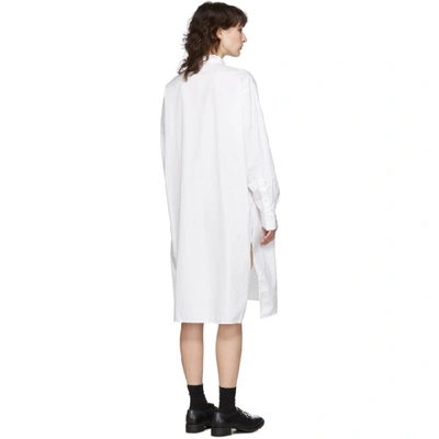 Shop Y's Ys White S-rt Flow Flare Shirt Dress In 1 White