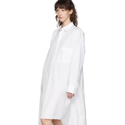 Shop Y's Ys White S-rt Flow Flare Shirt Dress In 1 White