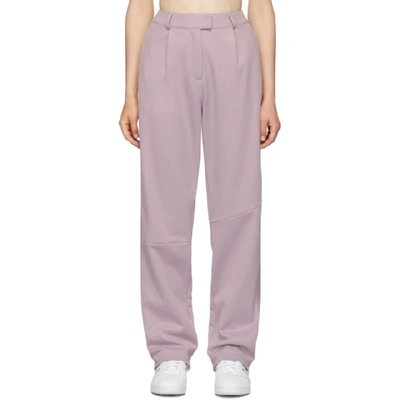 Shop Adidas Originals By Danielle Cathari Purple Pique Trousers In A32s Soft V