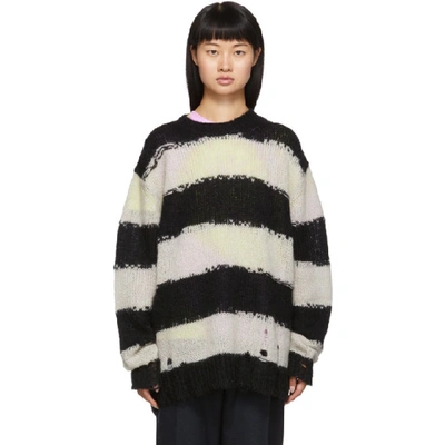 Shop Acne Studios Black Kantonia Sweater In Black/grey