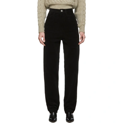 Shop Isabel Marant Black Moleskine Debora Trousers In 01bk Black