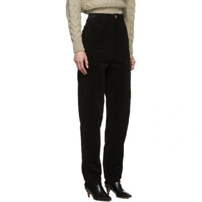 Shop Isabel Marant Black Moleskine Debora Trousers In 01bk Black