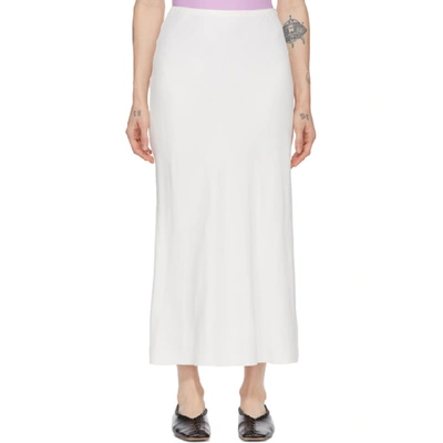 Shop Studio Nicholson Off-white Boon Skirt In Cream