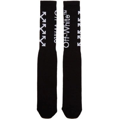 Shop Off-white Black And White Arrows Socks In Black/white