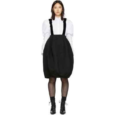 Shop Comme Des Garçons Comme Des Garcons Black Bubble Suspender Skirt In 1 Black