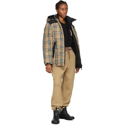 Shop Burberry Reversible Beige Down New Battle Jacket