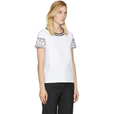 Shop Kenzo White Logo T-shirt In 01 White