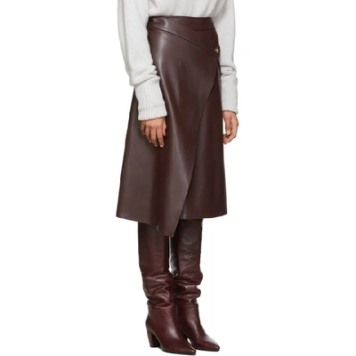 Shop Aeron Purple Nola Wrap Skirt In 163 Deepwin