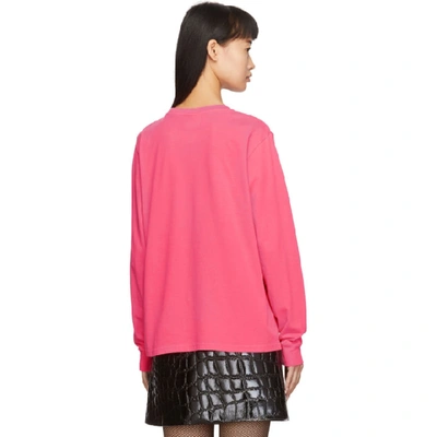 Shop Ashley Williams Pink Cherub Devil Long Sleeve T-shirt In Neon Pink
