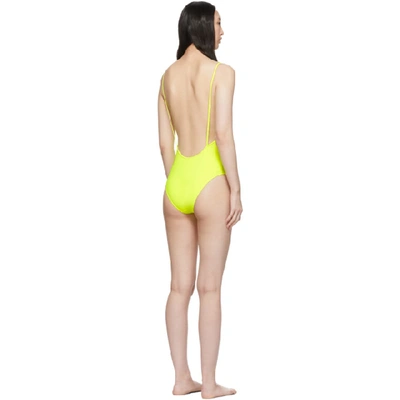 Shop Lido Yellow Otto One-piece Swimsuit In Neon Yellow