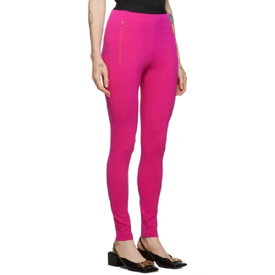 Shop Balenciaga Pink Logo Jogger Lounge Pants In 5702 Peony