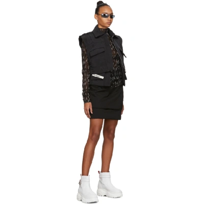 Shop 032c Black Puffered Miniskirt