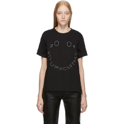 Shop Stella Mccartney Black 2001 Happy T-shirt In 1000 Black