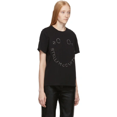 Shop Stella Mccartney Black 2001 Happy T-shirt In 1000 Black