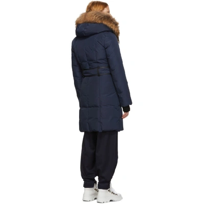 Shop Mackage Navy Down And Fur Classic Kay Parka