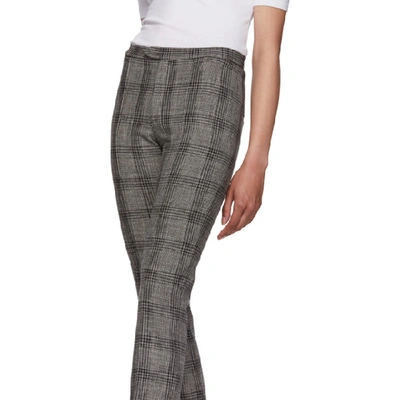 Shop Isabel Marant Black And White Derys Pants In Bkec Black/