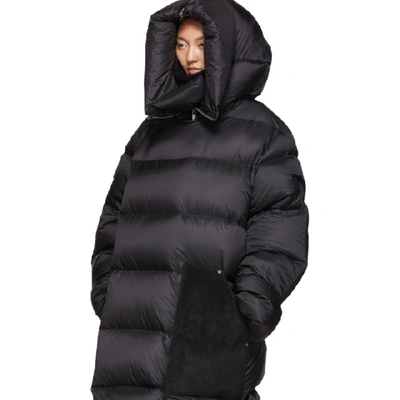 Shop Rick Owens Black Down Sisy Parka In 09 Black