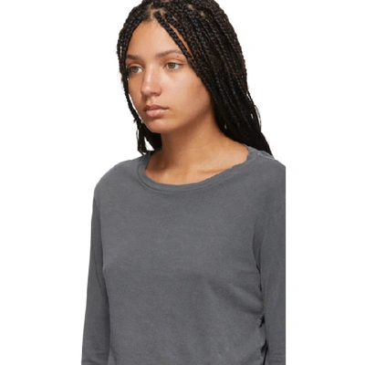 Shop Amo Black Babe Long Sleeve T-shirt In 062 Faded B