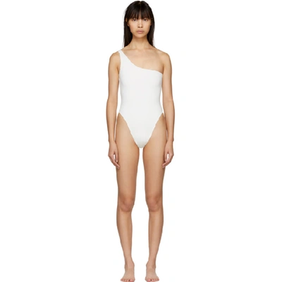 Shop Myraswim White Rhoads One-piece Swimsuit In Vanilla
