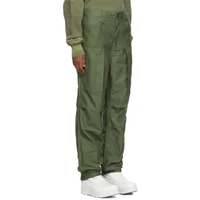 Shop Ambush Green Flight Cargo Pants In Olive