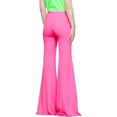 Shop Vetements Pink Evening Bootcut Trousers In Fluo Pink