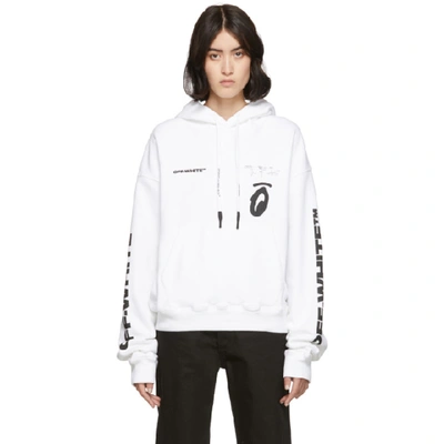 OFF-WHITE 白色 SPLITTED ARROWS OVER 连帽衫