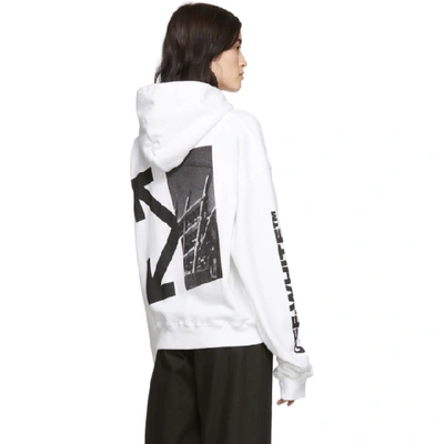 OFF-WHITE 白色 SPLITTED ARROWS OVER 连帽衫