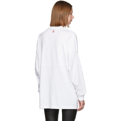 Shop Marcelo Burlon County Of Milan White Over Long Sleeve T-shirt In Wht/drkpurp